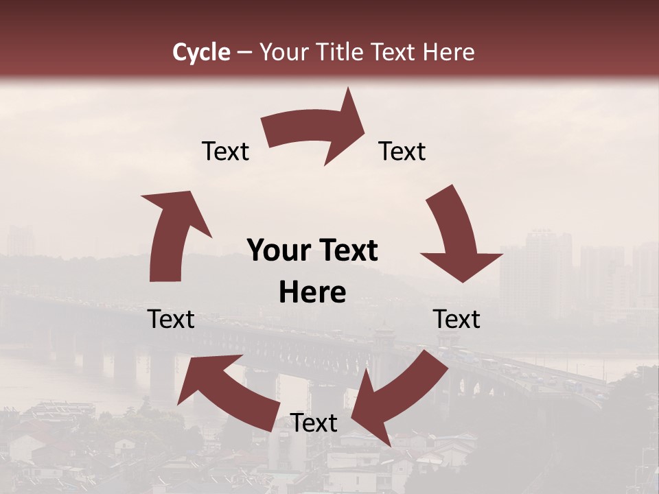 Downtown District Yangtze River Housing Development PowerPoint Template