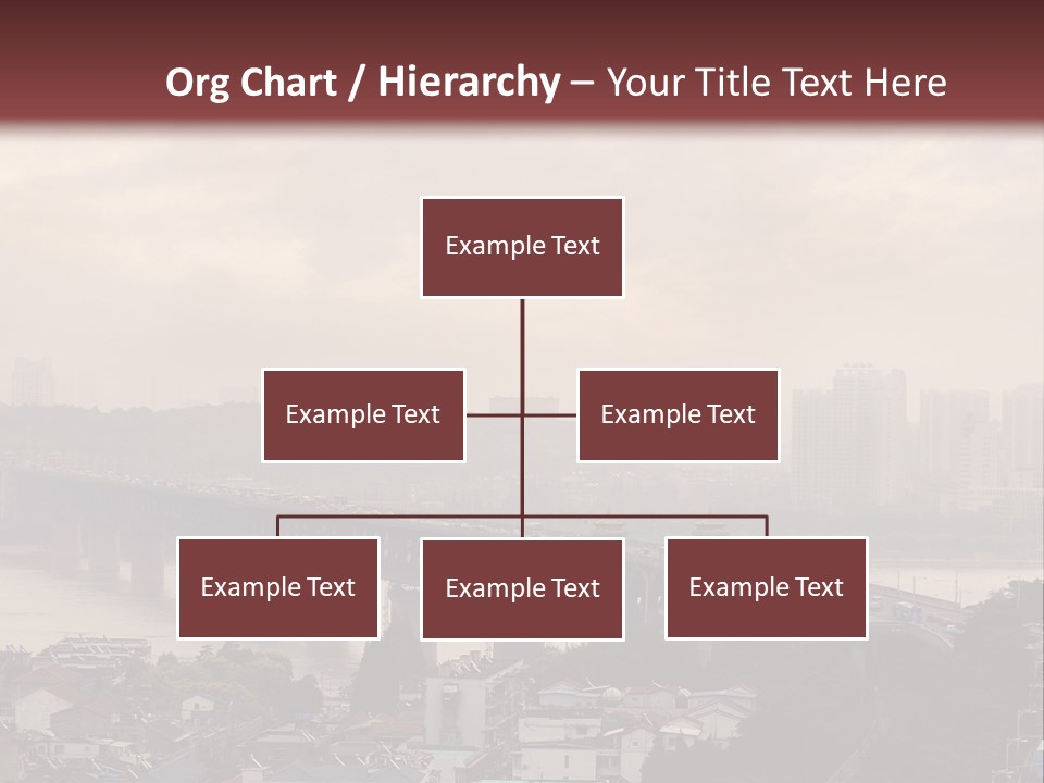 Downtown District Yangtze River Housing Development PowerPoint Template