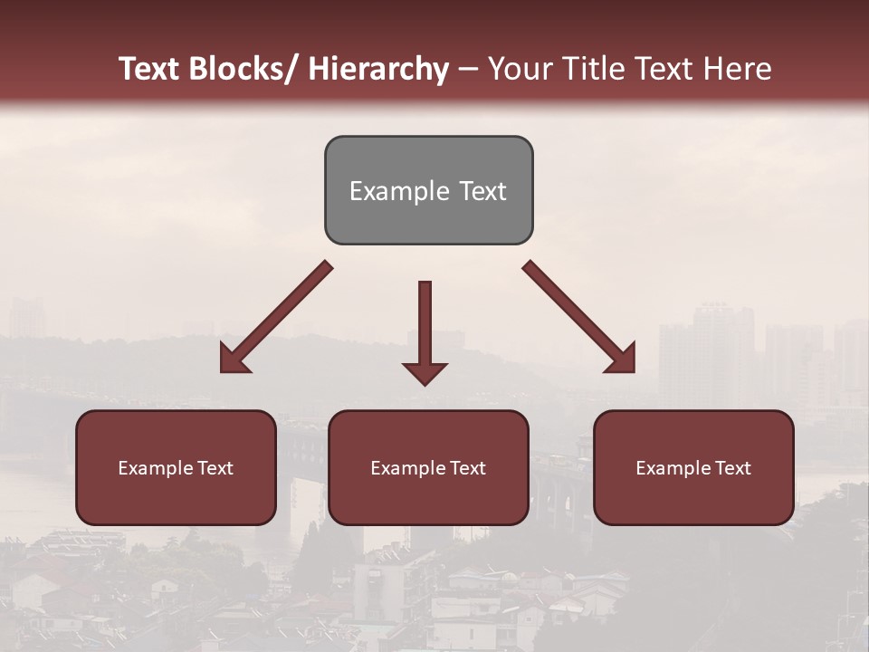 Downtown District Yangtze River Housing Development PowerPoint Template