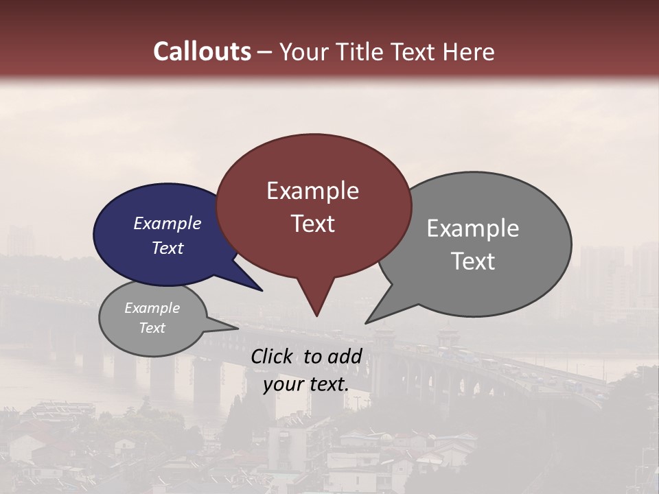 Downtown District Yangtze River Housing Development PowerPoint Template