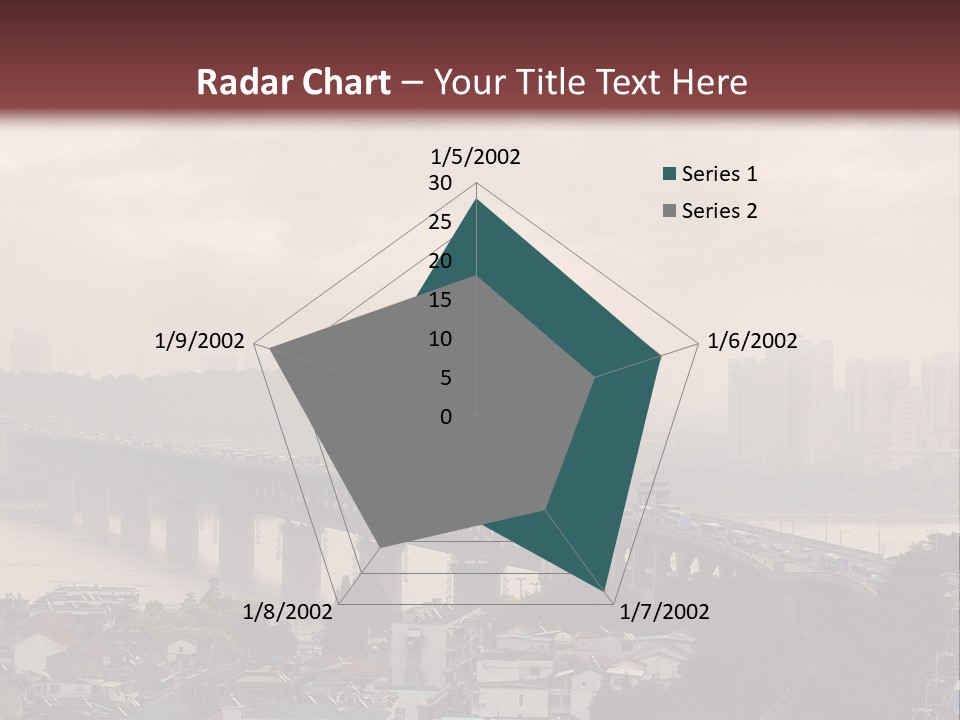 Downtown District Yangtze River Housing Development PowerPoint Template
