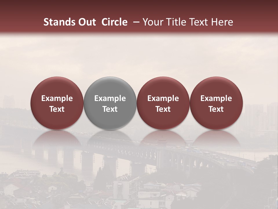 Downtown District Yangtze River Housing Development PowerPoint Template