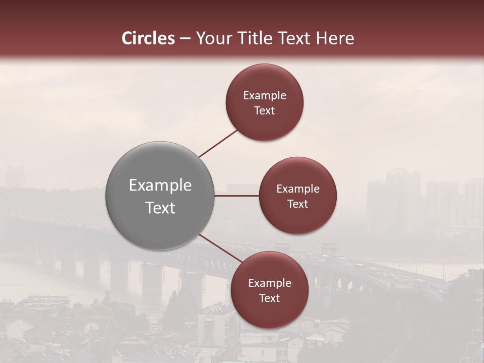 Downtown District Yangtze River Housing Development PowerPoint Template