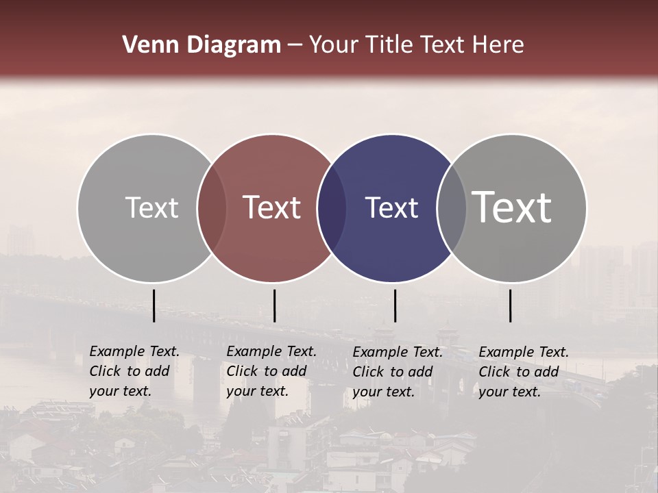 Downtown District Yangtze River Housing Development PowerPoint Template