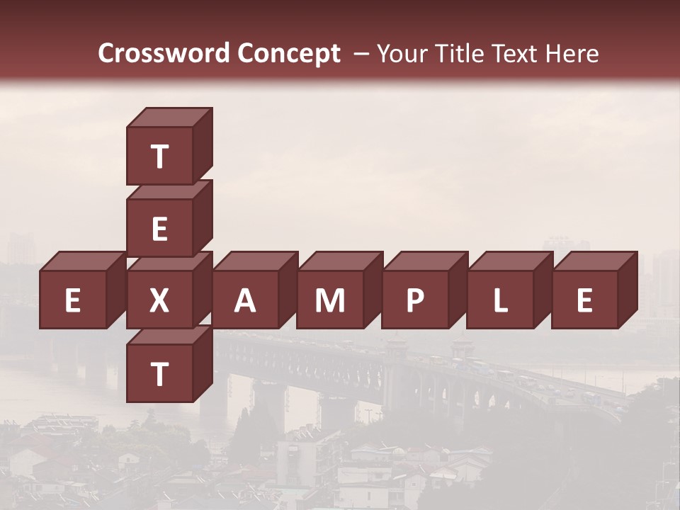 Downtown District Yangtze River Housing Development PowerPoint Template