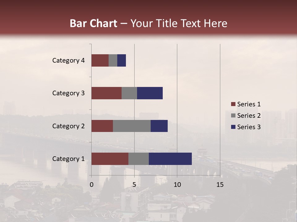 Downtown District Yangtze River Housing Development PowerPoint Template
