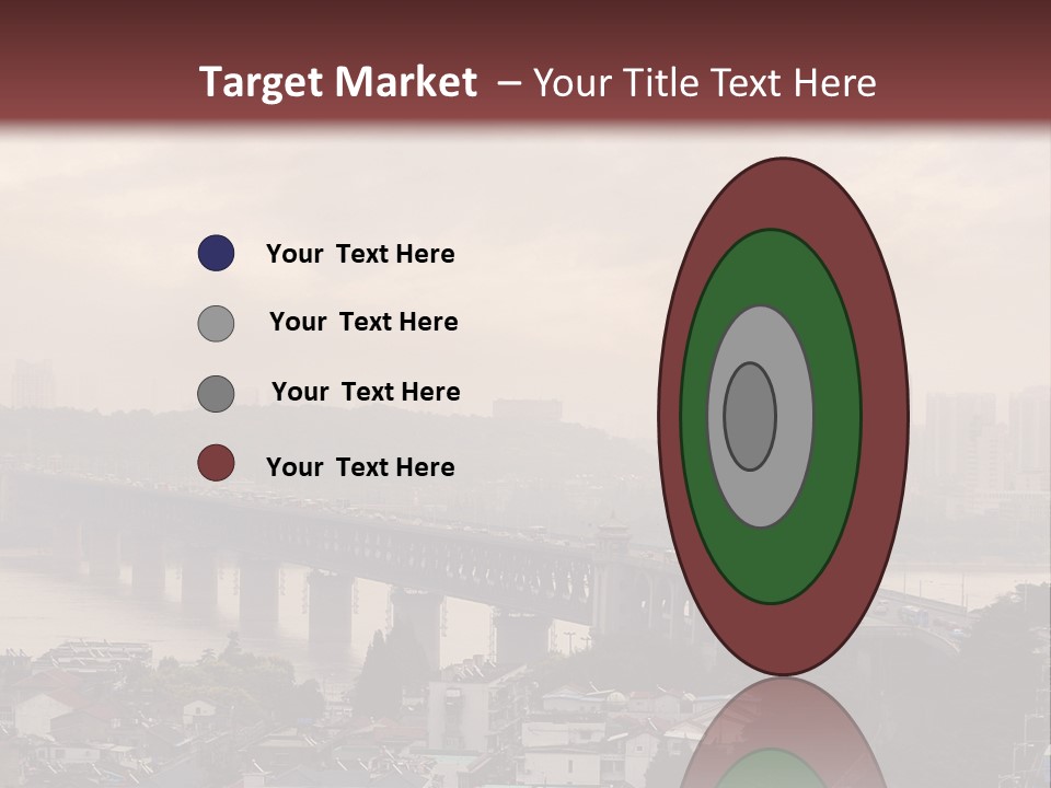 Downtown District Yangtze River Housing Development PowerPoint Template