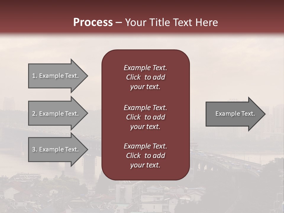 Downtown District Yangtze River Housing Development PowerPoint Template