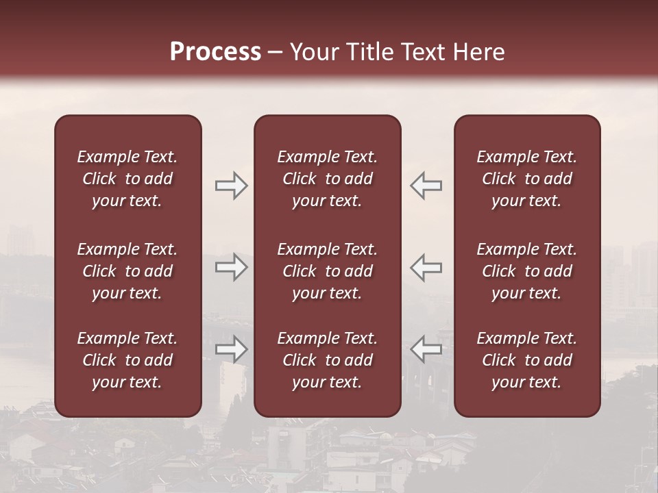 Downtown District Yangtze River Housing Development PowerPoint Template