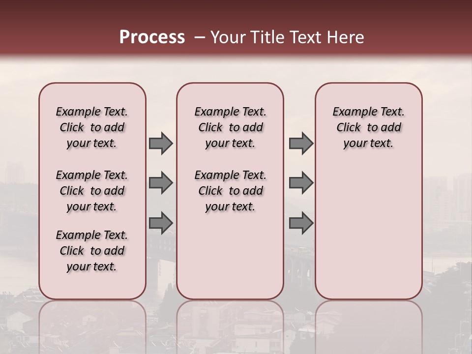 Downtown District Yangtze River Housing Development PowerPoint Template