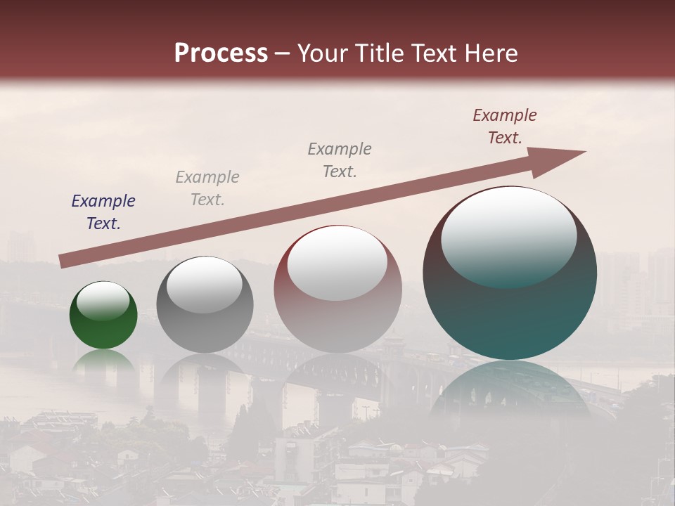 Downtown District Yangtze River Housing Development PowerPoint Template