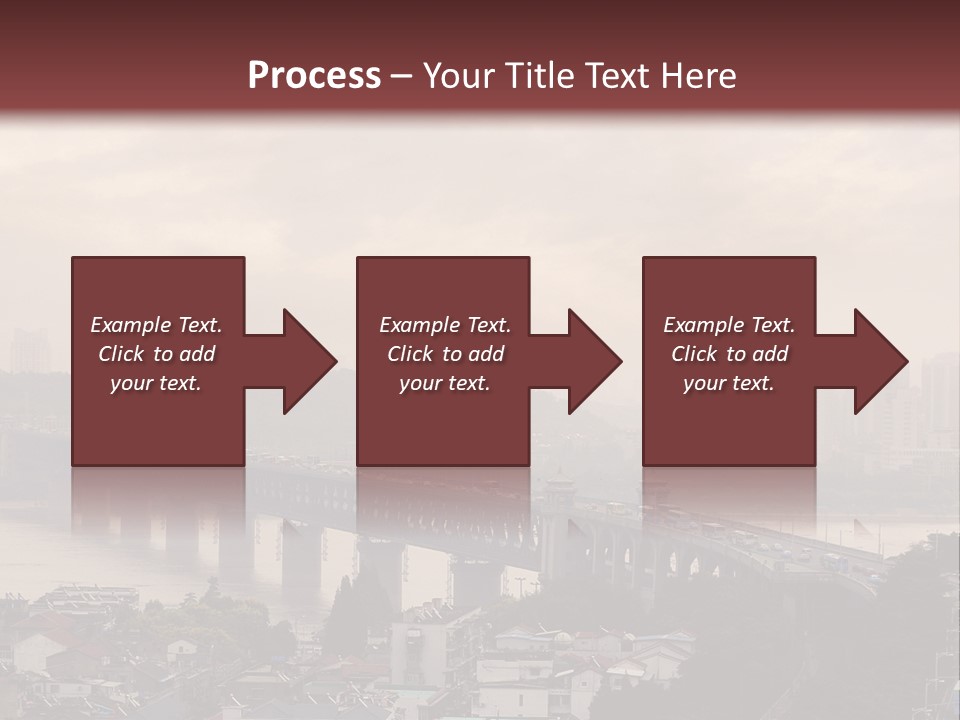 Downtown District Yangtze River Housing Development PowerPoint Template