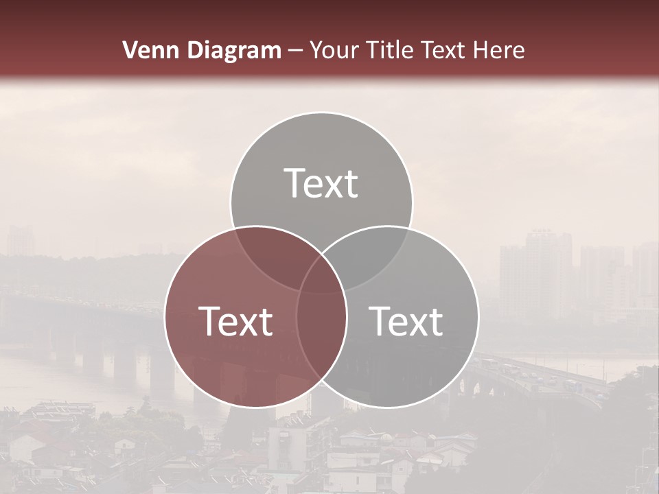 Downtown District Yangtze River Housing Development PowerPoint Template