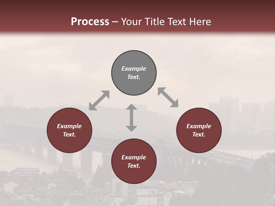 Downtown District Yangtze River Housing Development PowerPoint Template