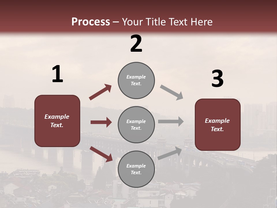 Downtown District Yangtze River Housing Development PowerPoint Template