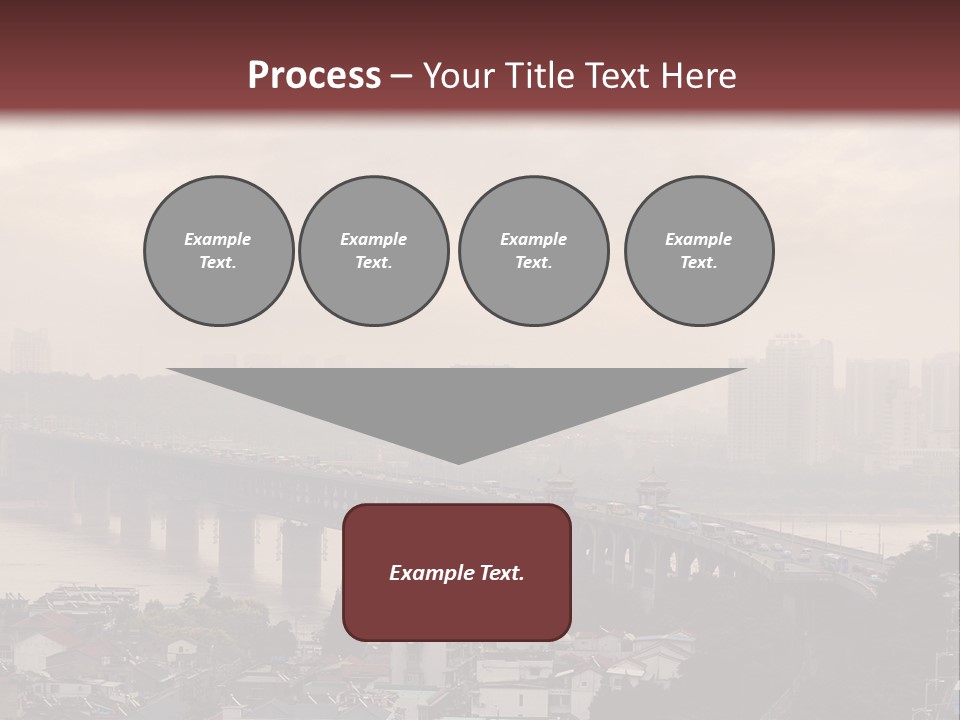 Downtown District Yangtze River Housing Development PowerPoint Template