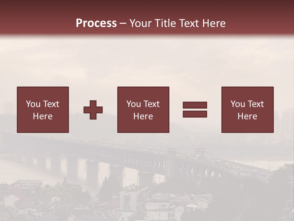 Downtown District Yangtze River Housing Development PowerPoint Template