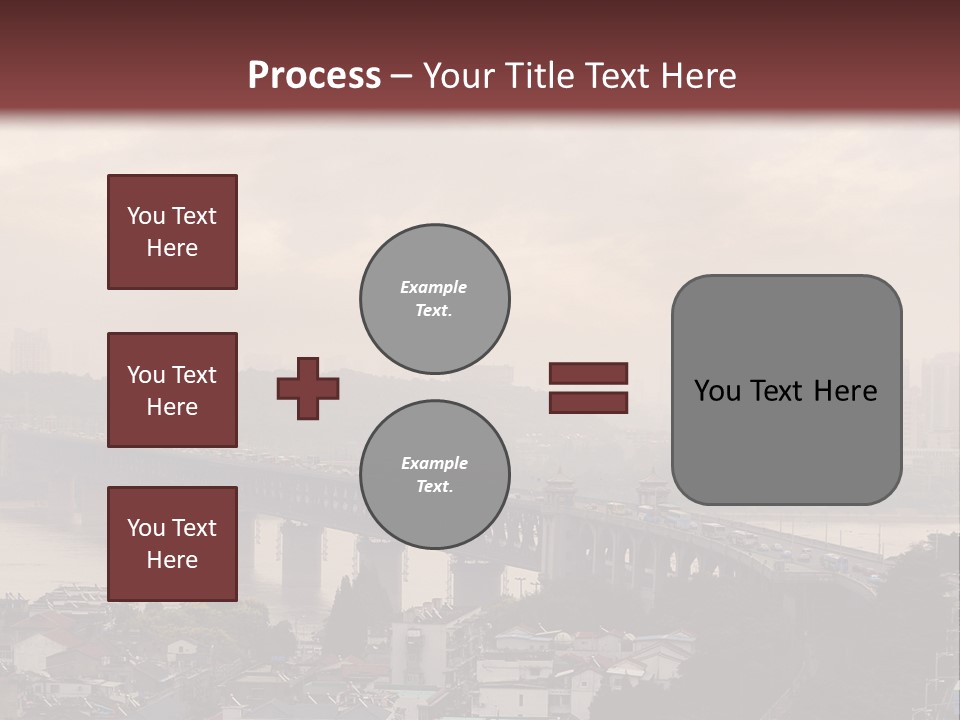 Downtown District Yangtze River Housing Development PowerPoint Template