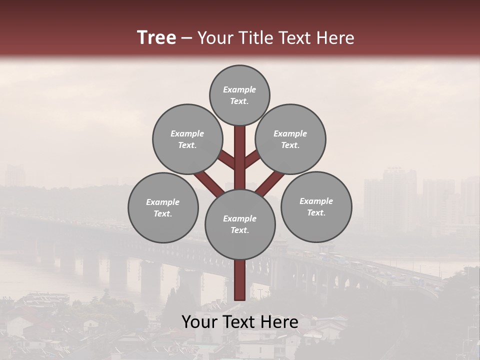 Downtown District Yangtze River Housing Development PowerPoint Template