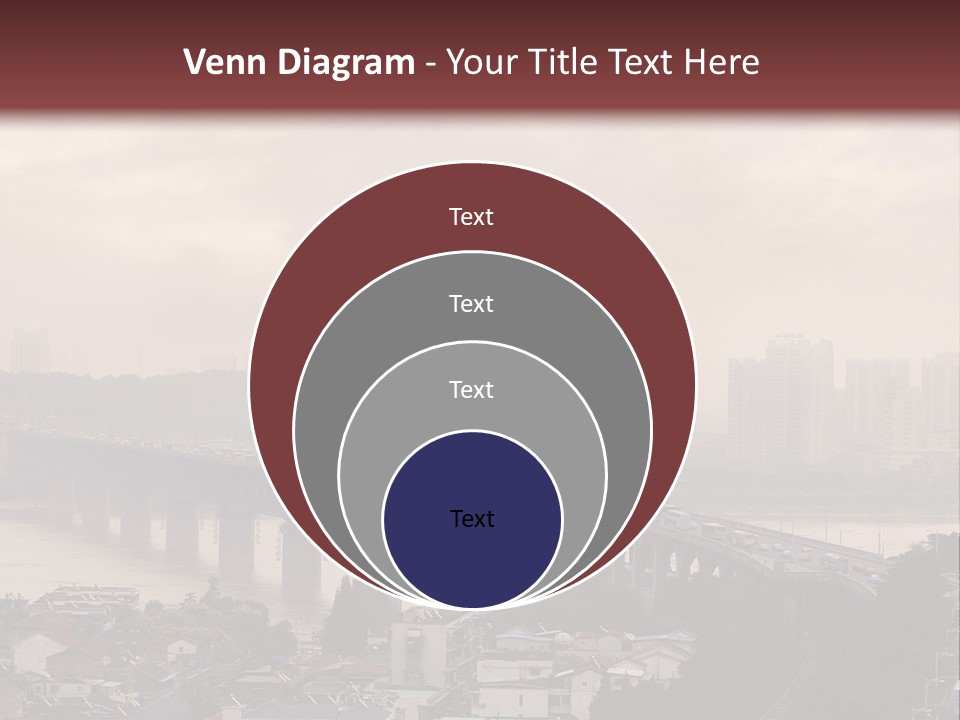 Downtown District Yangtze River Housing Development PowerPoint Template