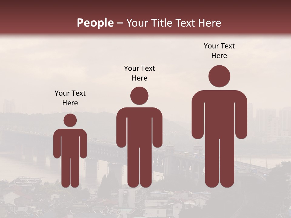 Downtown District Yangtze River Housing Development PowerPoint Template