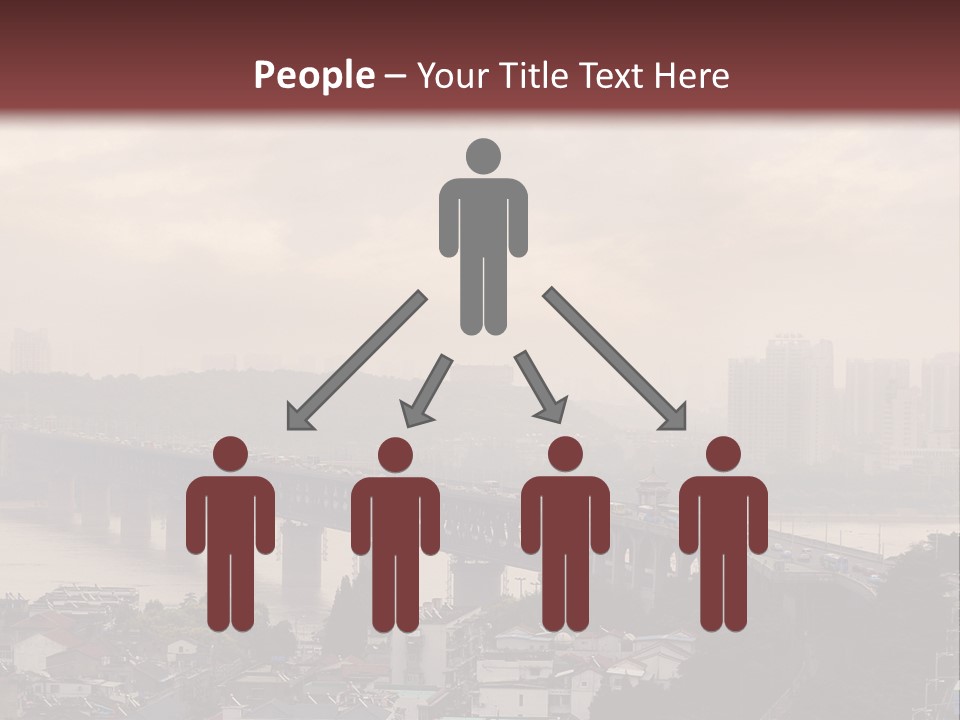 Downtown District Yangtze River Housing Development PowerPoint Template