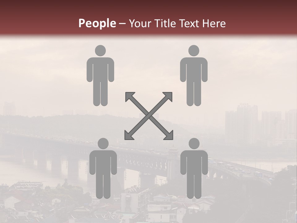 Downtown District Yangtze River Housing Development PowerPoint Template