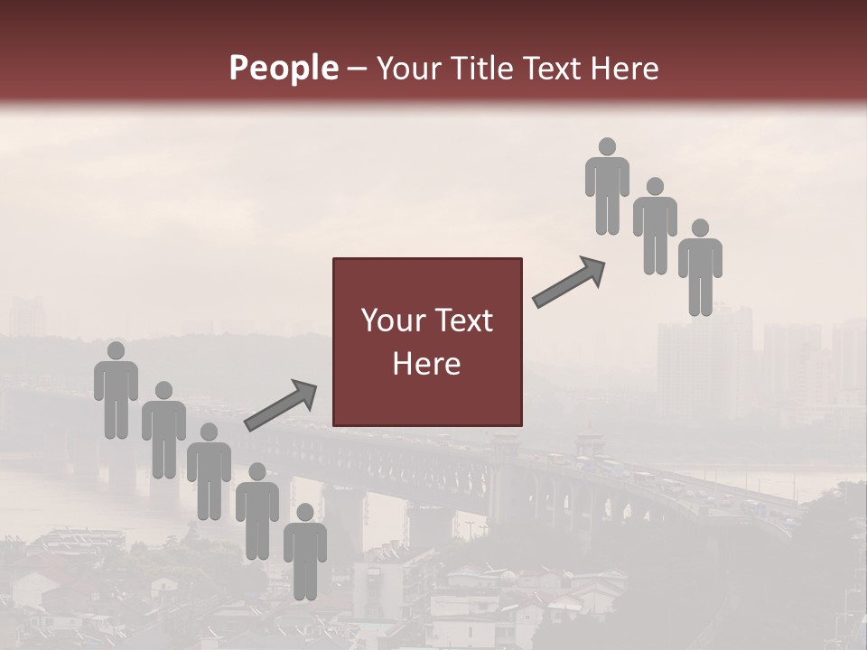 Downtown District Yangtze River Housing Development PowerPoint Template