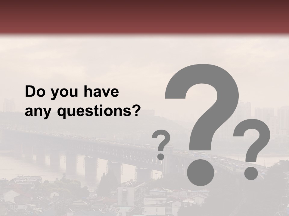 Downtown District Yangtze River Housing Development PowerPoint Template