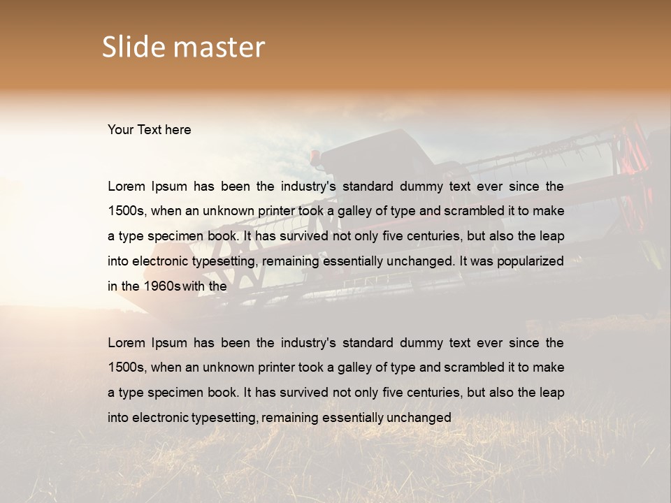 Transport Summer Man PowerPoint Template