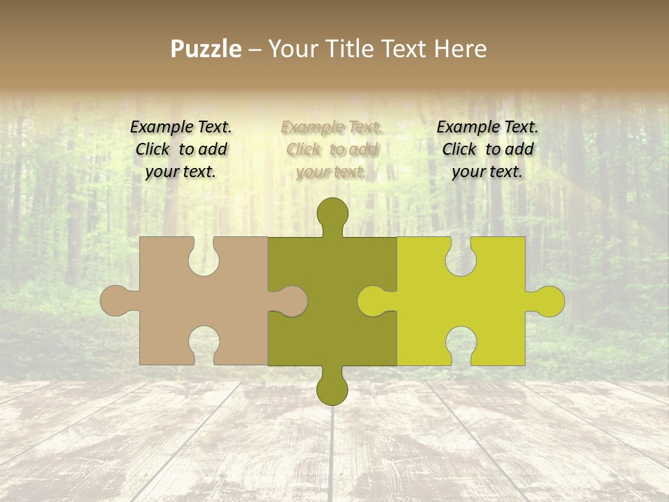 Nature Green Forest PowerPoint Template