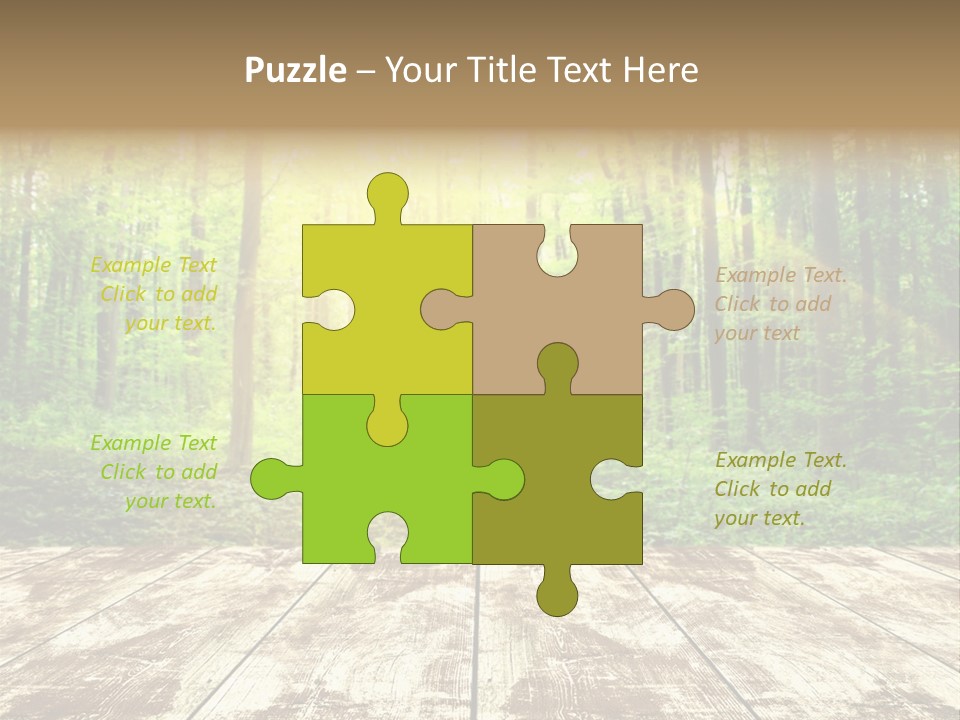 Nature Green Forest PowerPoint Template