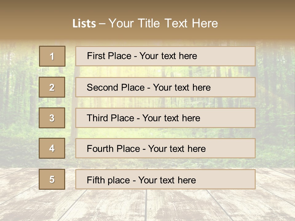 Nature Green Forest PowerPoint Template