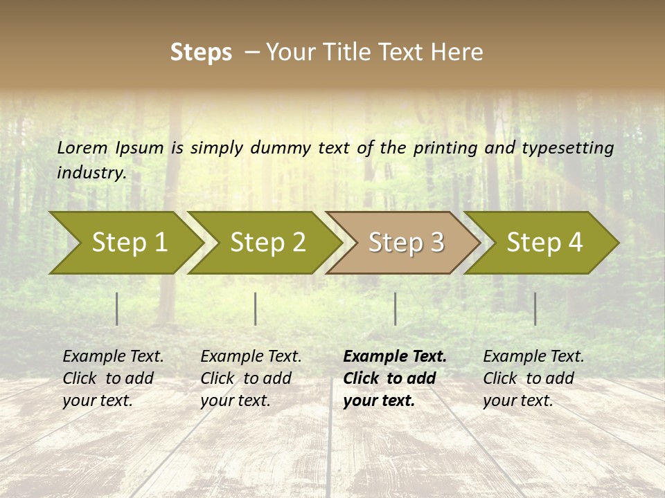 Nature Green Forest PowerPoint Template