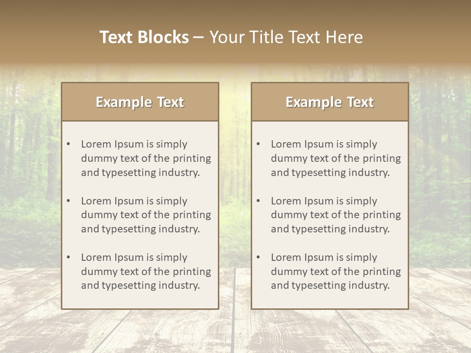 Nature Green Forest PowerPoint Template