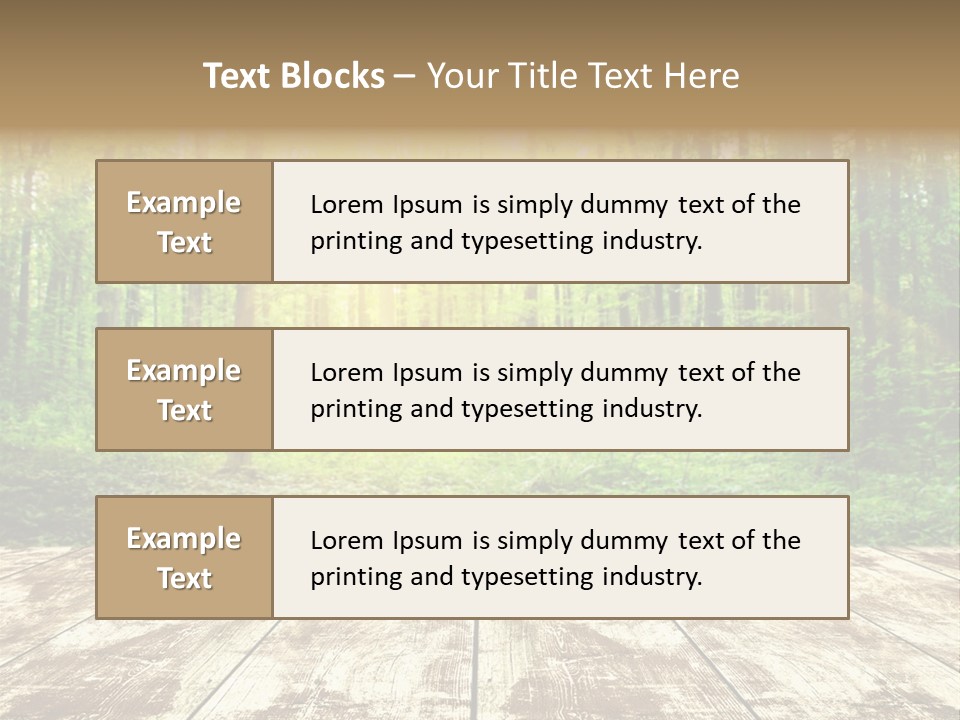 Nature Green Forest PowerPoint Template