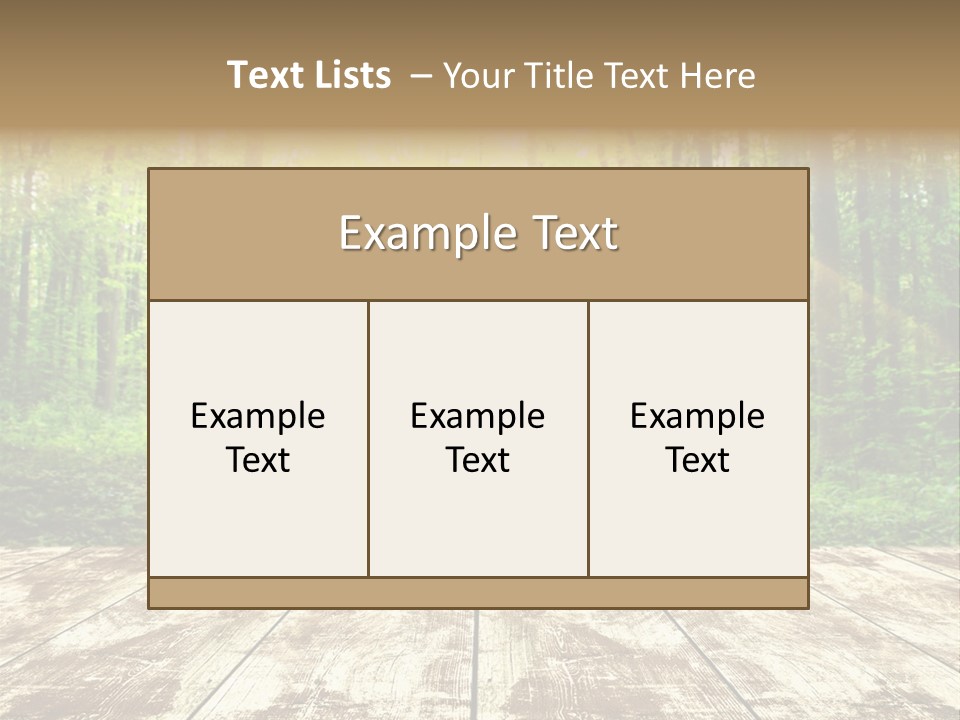 Nature Green Forest PowerPoint Template