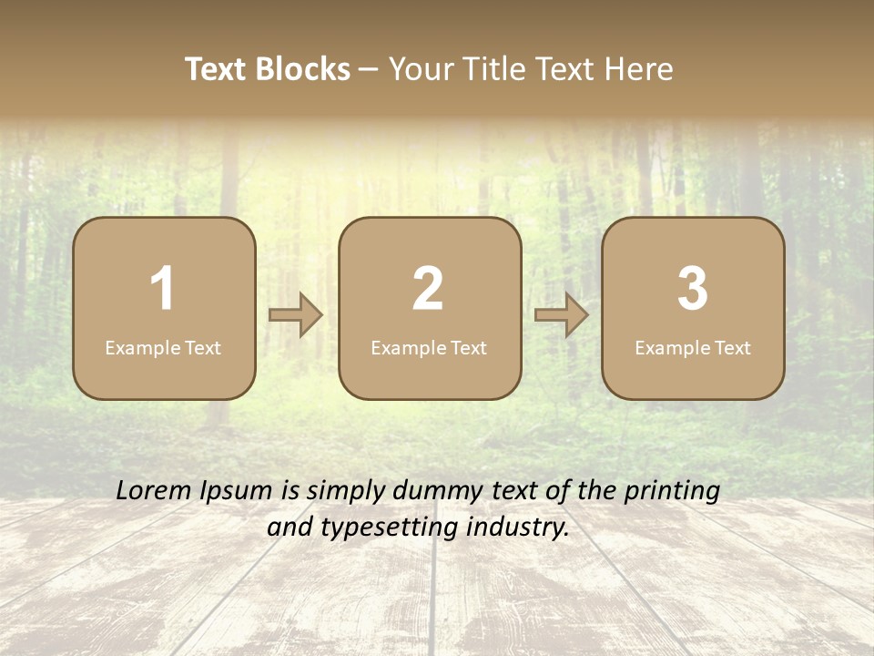 Nature Green Forest PowerPoint Template