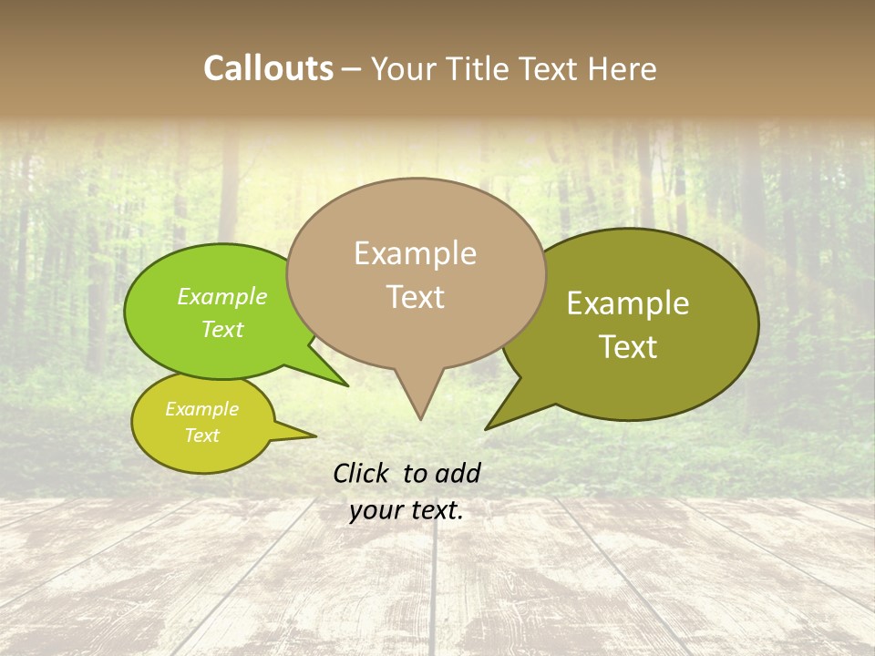 Nature Green Forest PowerPoint Template