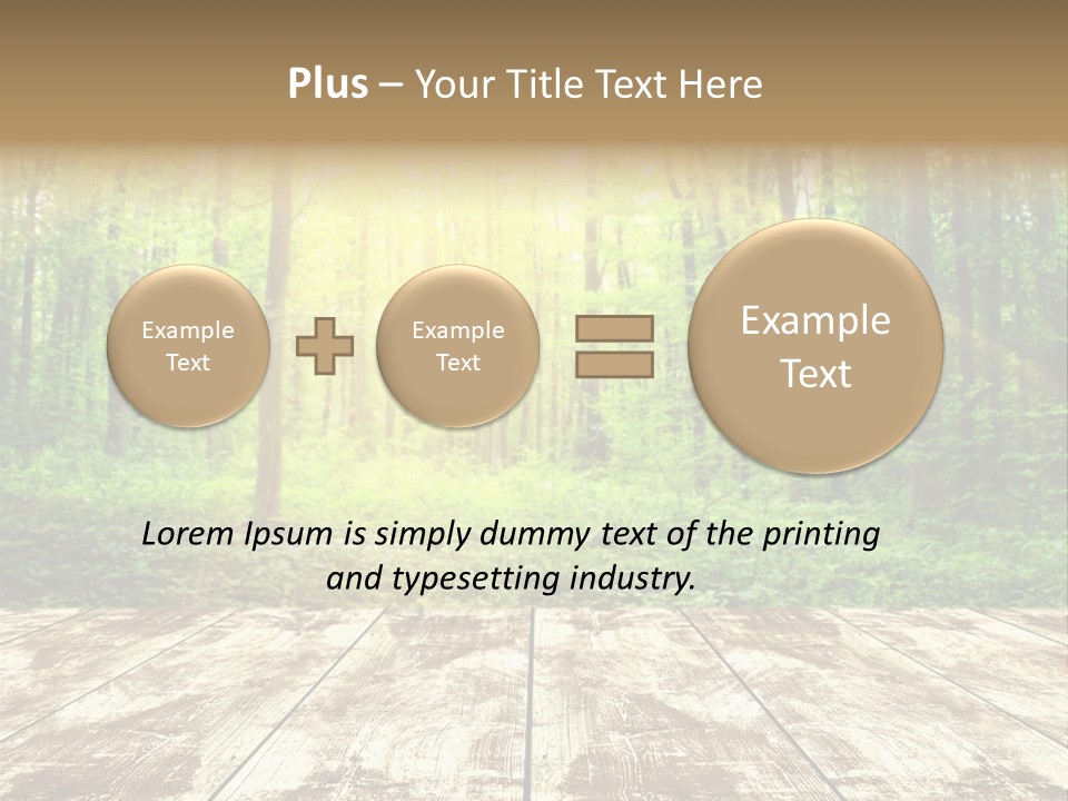 Nature Green Forest PowerPoint Template
