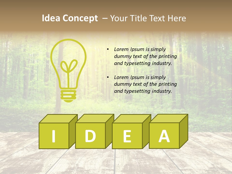 Nature Green Forest PowerPoint Template