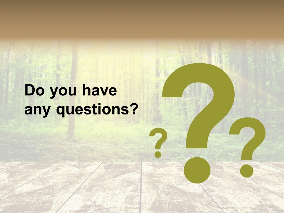 Nature Green Forest PowerPoint Template