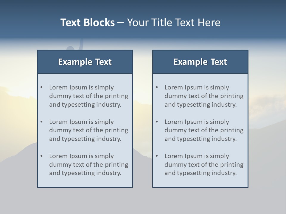 Nature High Blue PowerPoint Template