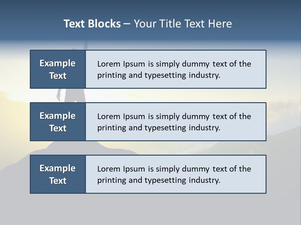 Nature High Blue PowerPoint Template