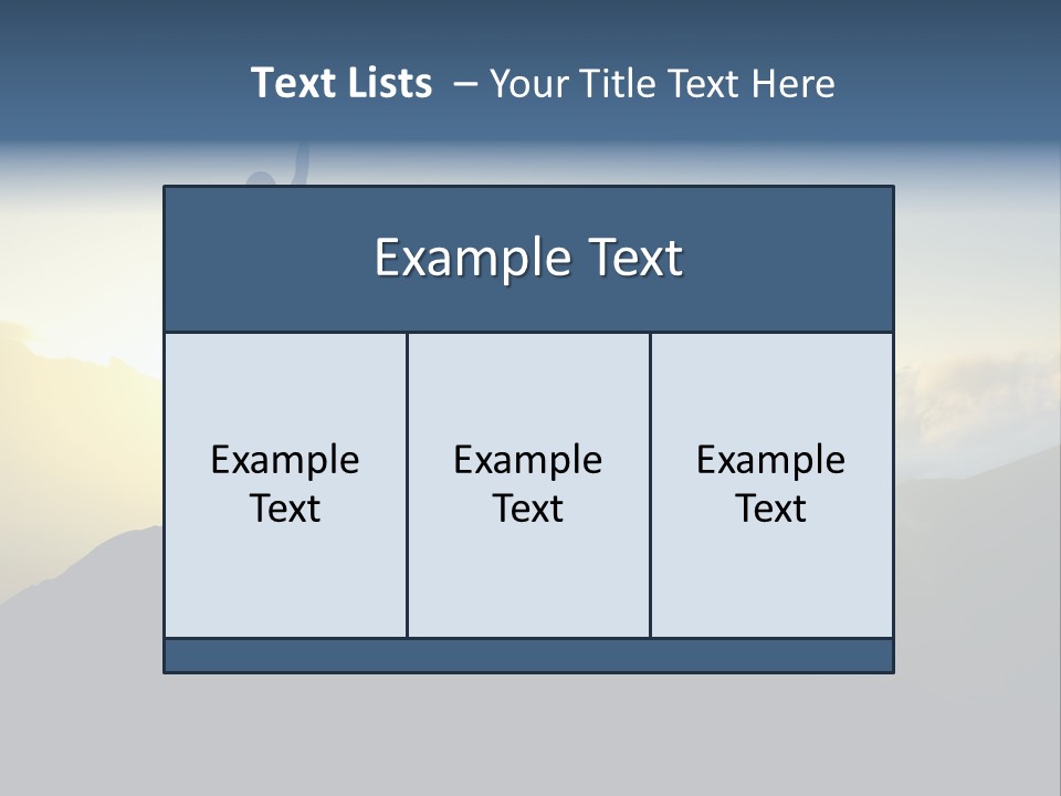 Nature High Blue PowerPoint Template