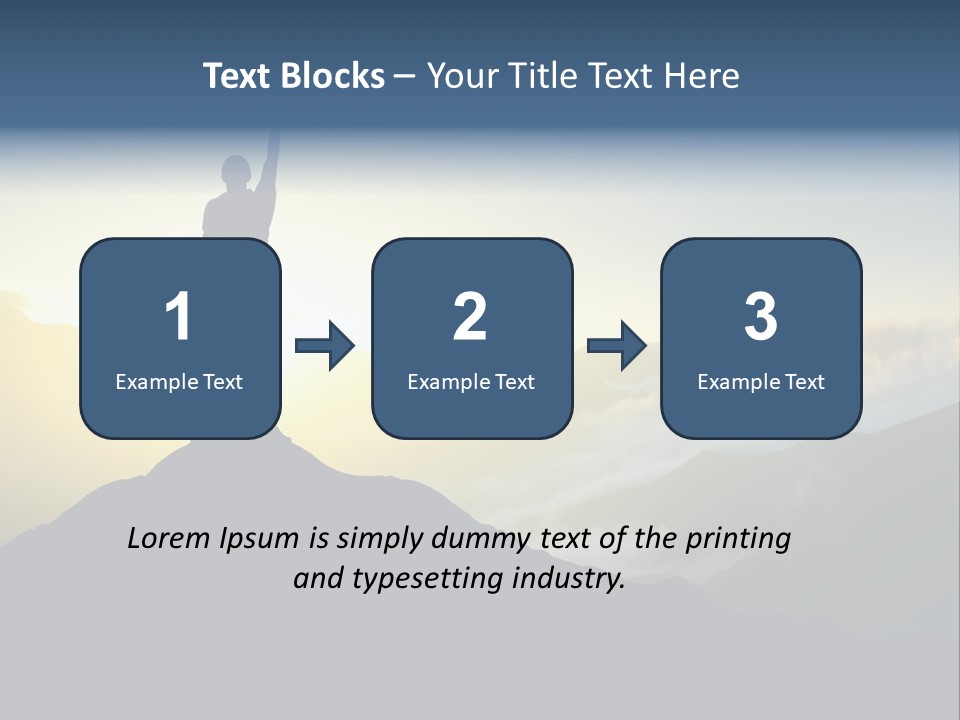 Nature High Blue PowerPoint Template