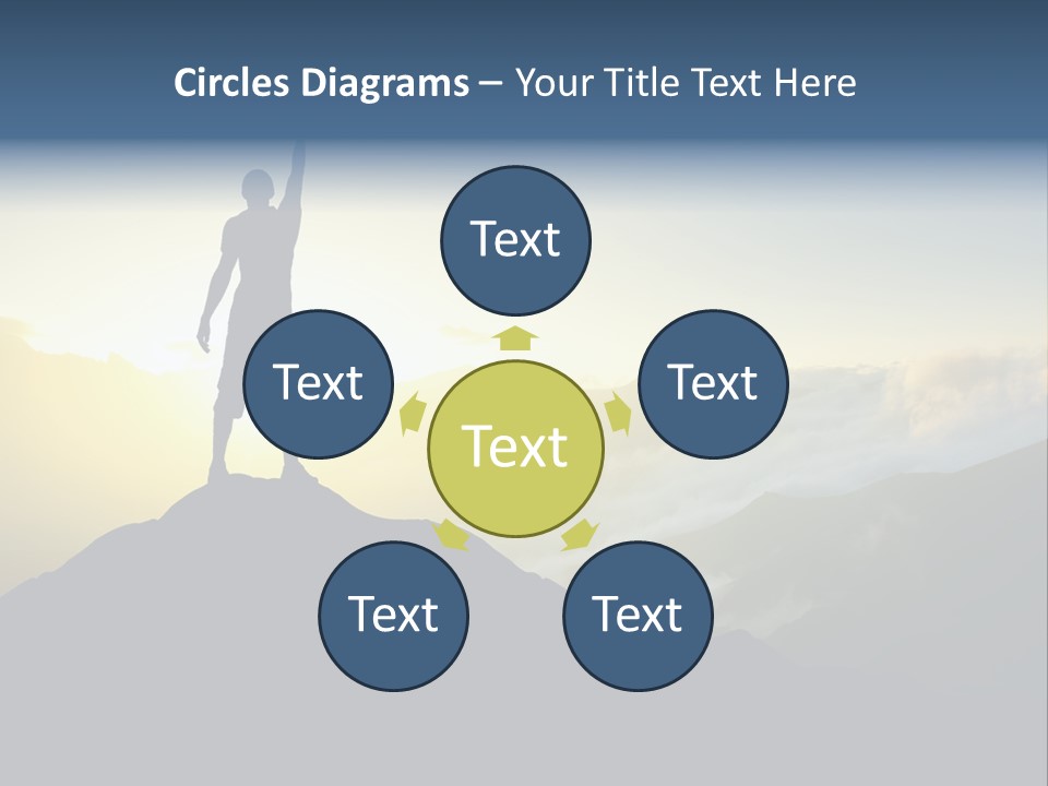 Nature High Blue PowerPoint Template