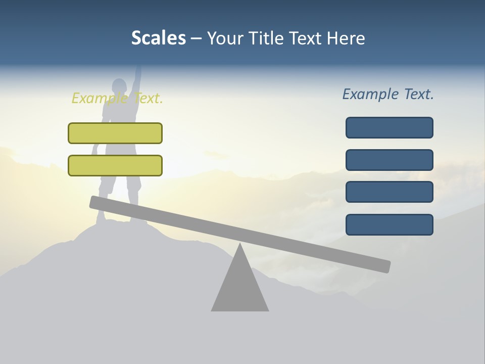 Nature High Blue PowerPoint Template