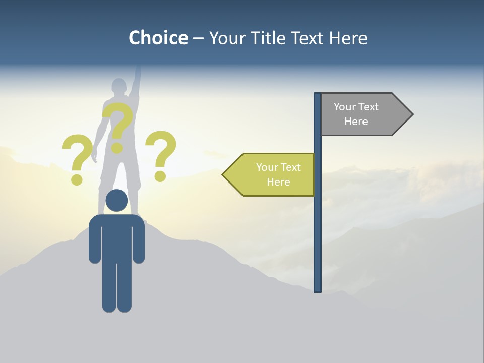 Nature High Blue PowerPoint Template