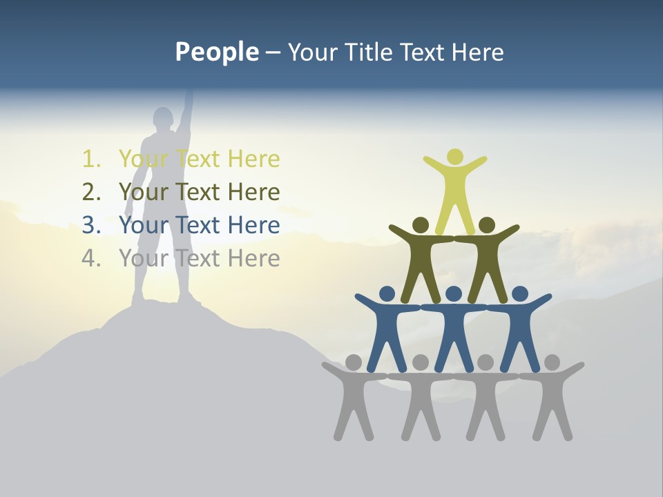 Nature High Blue PowerPoint Template